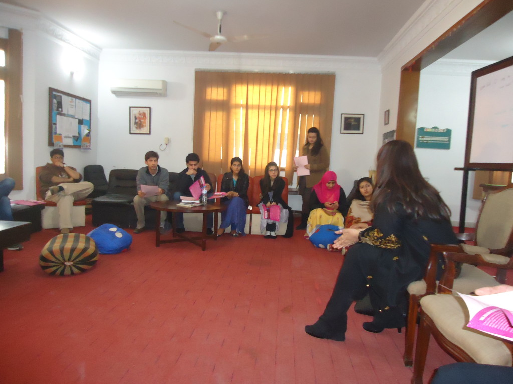 Orientation and awareness session with students from International School of Law
