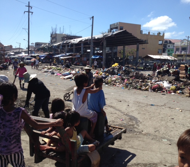 Children in Tacloban City Philippines