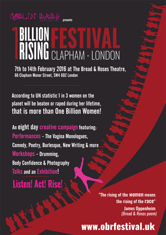 OBR Clapham London - One Billion Rising Arts Festival at the Bread and Roses Theatre