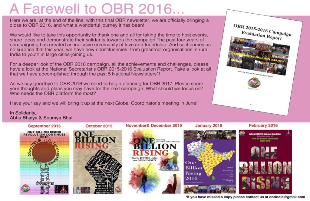 India's Official OBR Newsletter March Issue #6.2